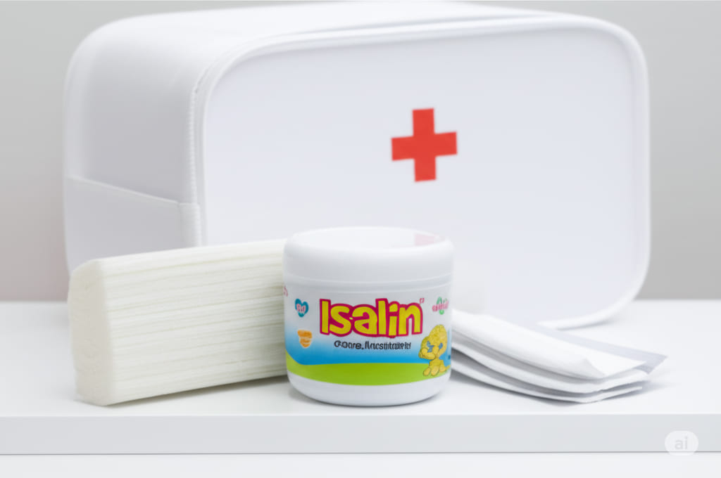 Botiquín de primeros auxilios con crema Isalin